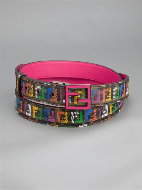 fendi rainbow belt|reversible Fendi belt.